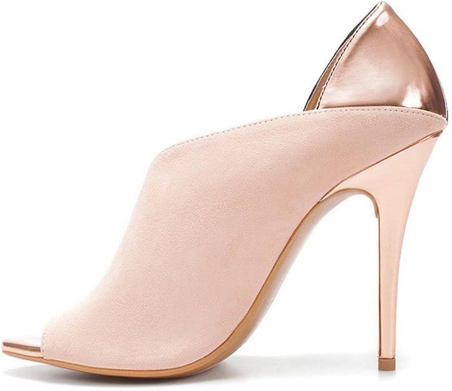 imageFSJ Women Sexy Peep Toe Cutout Pumps Sandals DOrsay Stiletto Heels Party Evening Shoes Size 415 USPink