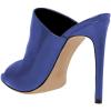 imageFSJ Wome Open Peep Toe Mule Sandals Wide Strap Slide Slippers Stiletto High Heels Slip on Backless Summer Casual Shoes 415 M USBluepu