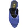 imageFSJ Wome Open Peep Toe Mule Sandals Wide Strap Slide Slippers Stiletto High Heels Slip on Backless Summer Casual Shoes 415 M USBluepu