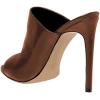 imageFSJ Wome Open Peep Toe Mule Sandals Wide Strap Slide Slippers Stiletto High Heels Slip on Backless Summer Casual Shoes 415 M USBrownpu