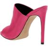 imageFSJ Wome Open Peep Toe Mule Sandals Wide Strap Slide Slippers Stiletto High Heels Slip on Backless Summer Casual Shoes 415 M USFuchsiapu