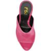 imageFSJ Wome Open Peep Toe Mule Sandals Wide Strap Slide Slippers Stiletto High Heels Slip on Backless Summer Casual Shoes 415 M USFuchsiapu