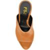 imageFSJ Wome Open Peep Toe Mule Sandals Wide Strap Slide Slippers Stiletto High Heels Slip on Backless Summer Casual Shoes 415 M USKhakipu