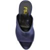 imageFSJ Wome Open Peep Toe Mule Sandals Wide Strap Slide Slippers Stiletto High Heels Slip on Backless Summer Casual Shoes 415 M USNavypu