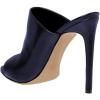 imageFSJ Wome Open Peep Toe Mule Sandals Wide Strap Slide Slippers Stiletto High Heels Slip on Backless Summer Casual Shoes 415 M USNavypu