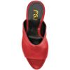 imageFSJ Wome Open Peep Toe Mule Sandals Wide Strap Slide Slippers Stiletto High Heels Slip on Backless Summer Casual Shoes 415 M USRedpu