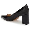 imageFSJ Women Classic Casual Pumps Pointed Toe Chunky Heels Shoe for Business Occasion US Size 415Black