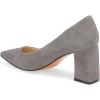 imageFSJ Women Classic Casual Pumps Pointed Toe Chunky Heels Shoe for Business Occasion US Size 415Grey