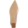 imageFSJ Women Classic Casual Pumps Pointed Toe Chunky Heels Shoe for Business Occasion US Size 415Nude Patent