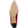 imageFSJ Women Classic Casual Pumps Pointed Toe Chunky Heels Shoe for Business Occasion US Size 415Red