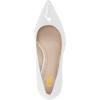 imageFSJ Women Classic Casual Pumps Pointed Toe Chunky Heels Shoe for Business Occasion US Size 415White