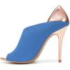 imageFSJ Women Sexy Peep Toe Cutout Pumps Sandals DOrsay Stiletto Heels Party Evening Shoes Size 415 USBlue