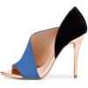 imageFSJ Women Sexy Peep Toe Cutout Pumps Sandals DOrsay Stiletto Heels Party Evening Shoes Size 415 USBlue