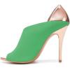 imageFSJ Women Sexy Peep Toe Cutout Pumps Sandals DOrsay Stiletto Heels Party Evening Shoes Size 415 USGreen