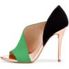 imageFSJ Women Sexy Peep Toe Cutout Pumps Sandals DOrsay Stiletto Heels Party Evening Shoes Size 415 USGreen