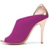 imageFSJ Women Sexy Peep Toe Cutout Pumps Sandals DOrsay Stiletto Heels Party Evening Shoes Size 415 USMagenta