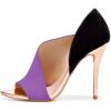 imageFSJ Women Sexy Peep Toe Cutout Pumps Sandals DOrsay Stiletto Heels Party Evening Shoes Size 415 USPurple