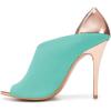 imageFSJ Women Sexy Peep Toe Cutout Pumps Sandals DOrsay Stiletto Heels Party Evening Shoes Size 415 USTurquoise