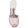 imageFSJ Women Superb High Heel Stiletto Mules Peep Toe Sandals Wedding Dress Shoes Size 415 USPink