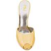 imageFSJ Women Superb High Heel Stiletto Mules Peep Toe Sandals Wedding Dress Shoes Size 415 USYellow