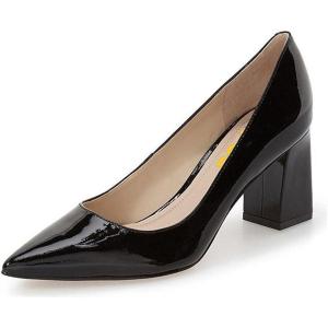 imageFSJ Women Classic Casual Pumps Pointed Toe Chunky Heels Shoe for Business Occasion US Size 415Black
