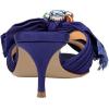 imageFSJ Women Open Toe Kitten Low Heel Sandals Slip on Rhinestone BowKnot Slipper Tassel Formal Outfit Casual Shoe Size 415 USDark Slate Blue
