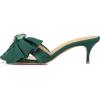 imageFSJ Women Open Toe Kitten Low Heel Sandals Slip on Rhinestone BowKnot Slipper Tassel Formal Outfit Casual Shoe Size 415 USGreen