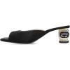 imageFSJ Women Square Open Toe Block Crystal Low Heel Mule Sandals Backless Slip On Jeweled Slide Heels Comfort Casual Slipper Dress Shoes Size 416 USBlack