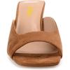 imageFSJ Women Square Open Toe Block Crystal Low Heel Mule Sandals Backless Slip On Jeweled Slide Heels Comfort Casual Slipper Dress Shoes Size 416 USBrown