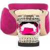 imageFSJ Women Square Open Toe Block Crystal Low Heel Mule Sandals Backless Slip On Jeweled Slide Heels Comfort Casual Slipper Dress Shoes Size 416 USFuchsia