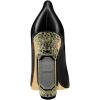 imageFSJ Women Bridal Pointed Toe Chunky High Heel Crystal Pumps Slip on Wedding Thick Comfort Unique Shoes Size 415 USBlack Matte