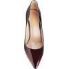 imageFSJ Women Bridal Pointed Toe Chunky High Heel Crystal Pumps Slip on Wedding Thick Comfort Unique Shoes Size 415 USBurgundy Gradient