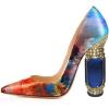 imageFSJ Women Bridal Pointed Toe Chunky High Heel Crystal Pumps Slip on Wedding Thick Comfort Unique Shoes Size 415 USGlow