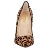 imageFSJ Women Bridal Pointed Toe Chunky High Heel Crystal Pumps Slip on Wedding Thick Comfort Unique Shoes Size 415 USLeopard Print