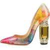 imageFSJ Women Bridal Pointed Toe Chunky High Heel Crystal Pumps Slip on Wedding Thick Comfort Unique Shoes Size 415 USPlaid