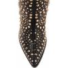 imageFSJ Women Cowboy Boots Pointed Toe Studded Rivets Knee High Boots Block Heels Western Wedding Date Travel Dress Shoes Size 416 USBlack