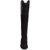 imageFSJ Women Fashion Riding Knee High Long Boots Round Toe Low Chunky Heels Winter ShoesBlack