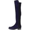 imageFSJ Women OvertheKnee Boots Comfort Low Chunky Heels Round Toe Pull On Fancy Party Shoes Size 415 M USNavyblack