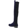 imageFSJ Women OvertheKnee Boots Comfort Low Chunky Heels Round Toe Pull On Fancy Party Shoes Size 415 M USNavyblack