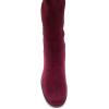 imageFSJ Women OvertheKnee Boots Comfort Low Chunky Heels Round Toe Pull On Fancy Party Shoes Size 415 M USPurple