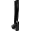imageFSJ Women Square Toe Low Platform KneeHigh Boots Chunky High Heel Side Zipper Tall Boots Weddings Street Daily Wear Shoes Size 416 USBlack