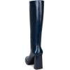 imageFSJ Women Square Toe Low Platform KneeHigh Boots Chunky High Heel Side Zipper Tall Boots Weddings Street Daily Wear Shoes Size 416 USBlue