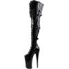 imageFSJ Women Ultra High Platform Lace Up Cone High Heel Over the Knee Boots Zipper Buckled Strappy Thigh High Boots Party Dress Shoes Size 416 USBlack