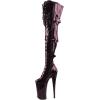 imageFSJ Women Ultra High Platform Lace Up Cone High Heel Over the Knee Boots Zipper Buckled Strappy Thigh High Boots Party Dress Shoes Size 416 USPurple