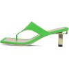 imageFSJ Women Chic Square Open Toe Mid Heel Sandals Slip On Thong Flip Flops Summer Dress Slide Shoes Size 415 USGreen