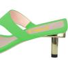 imageFSJ Women Chic Square Open Toe Mid Heel Sandals Slip On Thong Flip Flops Summer Dress Slide Shoes Size 415 USGreen