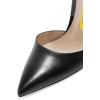 imageFSJ Women Clear Strap Stiletto High Heels Sandals Pointed Toe Comfortable Mules Slipper Pumps Sexy Party Shoes Size 415 USBlack