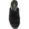 imageFSJ Women Open Toe Mules Platform Clogs Block High Heel Slides Sandal Wooden Chunky Heel Casual Summer Dressy Slippers Shoes Size 416 USBlack