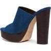 imageFSJ Women Open Toe Mules Platform Clogs Block High Heel Slides Sandal Wooden Chunky Heel Casual Summer Dressy Slippers Shoes Size 416 USBlue