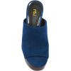 imageFSJ Women Open Toe Mules Platform Clogs Block High Heel Slides Sandal Wooden Chunky Heel Casual Summer Dressy Slippers Shoes Size 416 USBlue